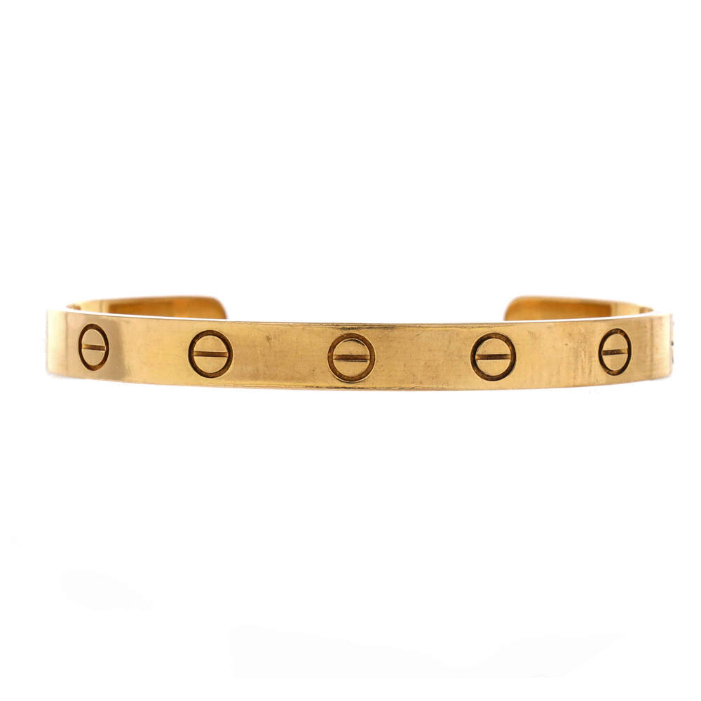 Cartier Love Cuff Bracelet 18K Yellow Gold